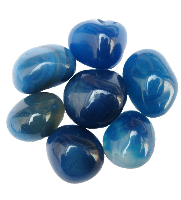 Blue 1 Kg Decorative Onyx Pebbles - Kadiyam Nursery