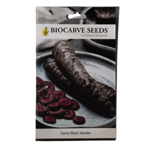 Carrot Black Wonder vegitable seeds (pack of 50 seeds) - Kadiyam Nursery