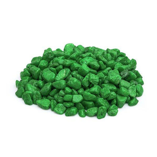 Pebbles (Green, Small) - 1 Kg - Kadiyam Nursery