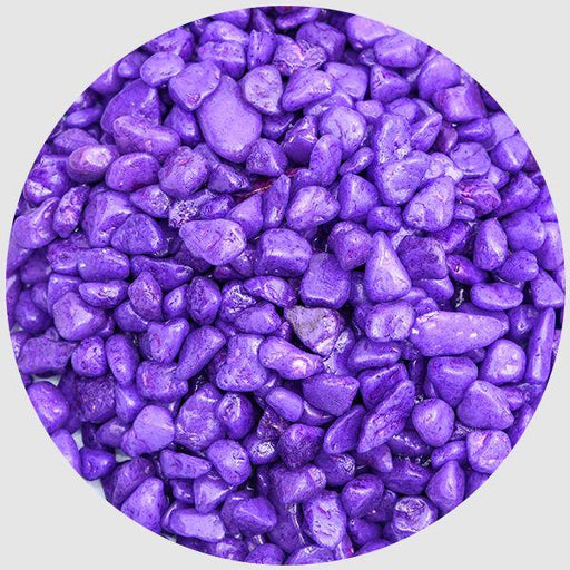 Pebbles (Purple, Small) - 1 Kg - Kadiyam Nursery