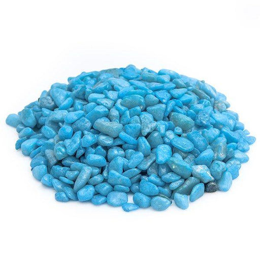 Pebbles (Sky Blue, Small) - 1 Kg - Kadiyam Nursery